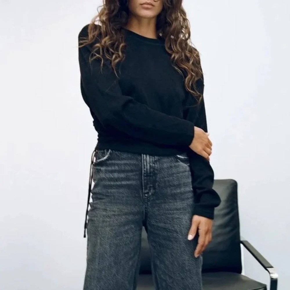 Zara Ruched Sweatshirt